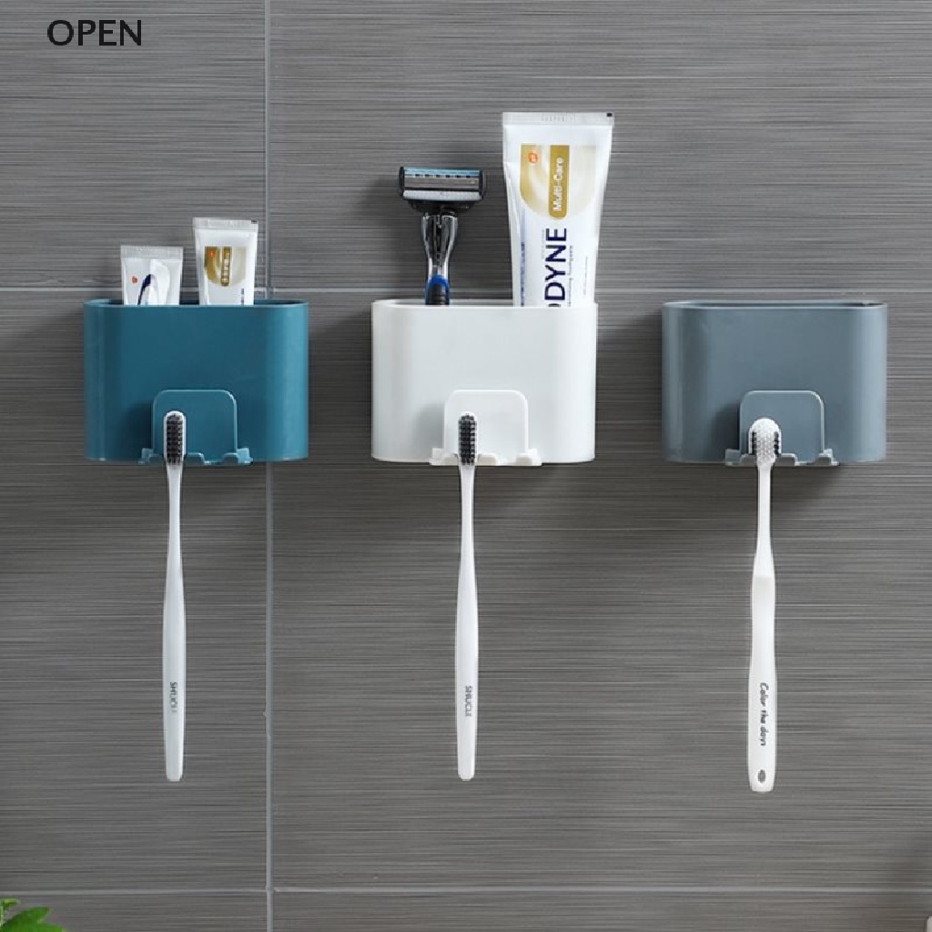 Op Giá Đỡ Bàn Chải Đánh Răng Cốc Đánh Răng / Dao Cạo Râu Gắn Tường