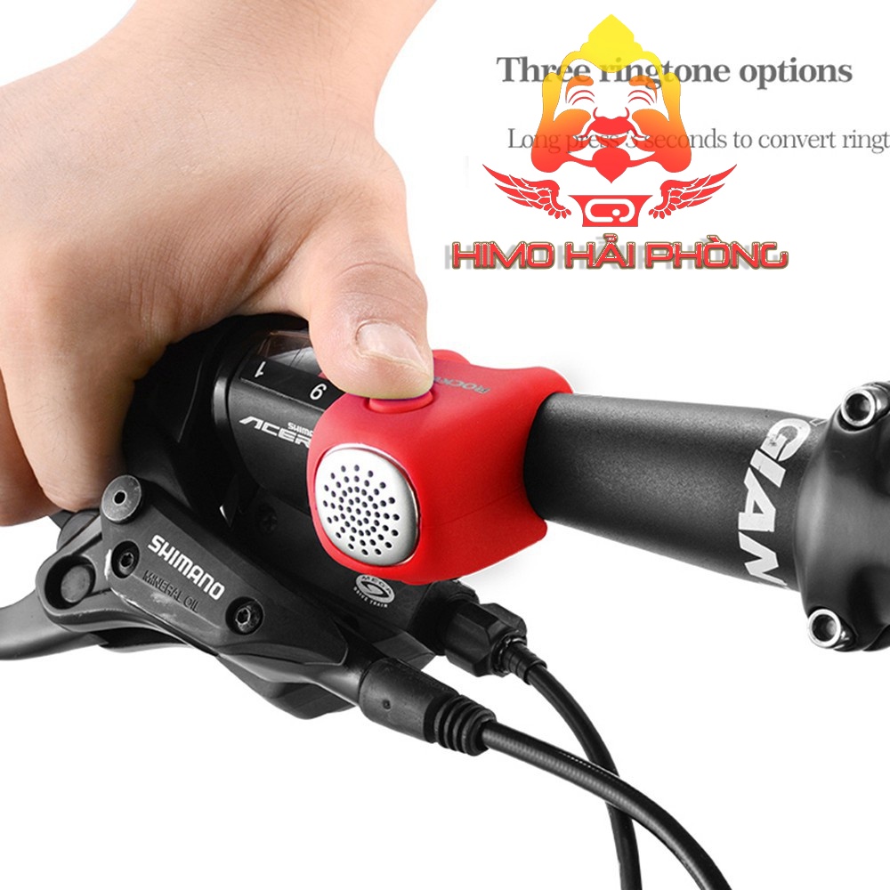 CHUÔNG CÒI ĐIỆN CHO XE ĐẠP ROCKBROS CHÍNH HÃNG SILICOL CHỐNG MƯA