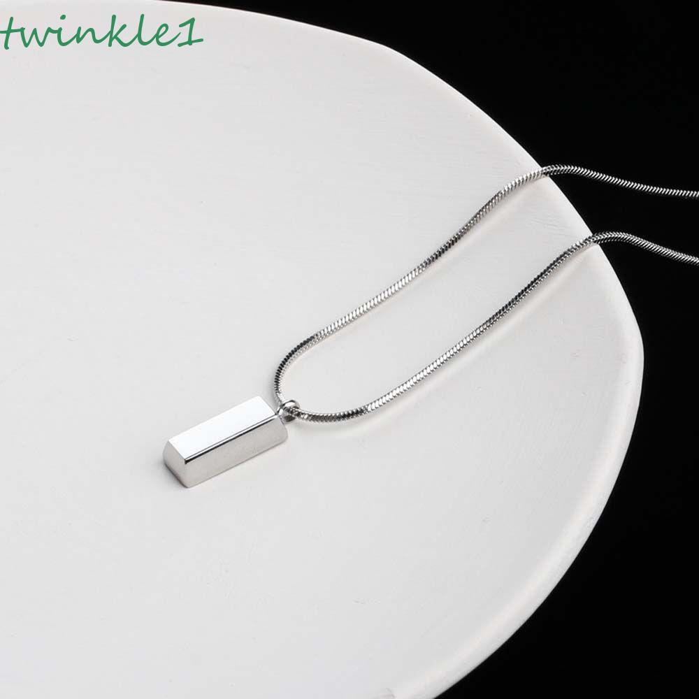 Vòng cổ Lấp Lánh Cho Nam Và Nữ|Vòng cổ Mặt Hình Viên Gạch Nhiều Màu Sắc Phong Cách Hàn Quốc