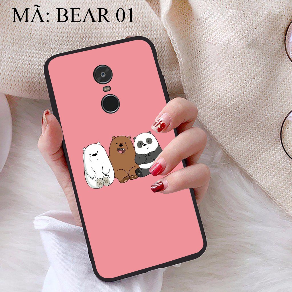 Ốp lưng Xiaomi Redmi Note 4 viền dẻo TPU BST Gia Đình Nhà Gấu