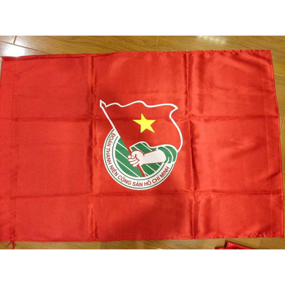 Cờ đoàn thanh niên in, kích thước 0.7x1.0m