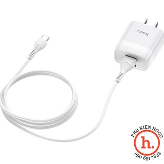 Bộ sạc siêu nhanh hoco c72 2.1a có kèm dây ip/micro usb/type c-bảo hành 1 năm