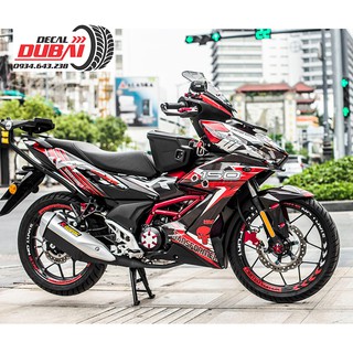 Tem Trùm Winner X Đỏ Bạc Transformer