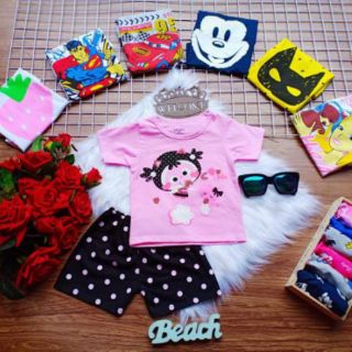 Đồ bộ cotton 4c chính phẩm cho bé
