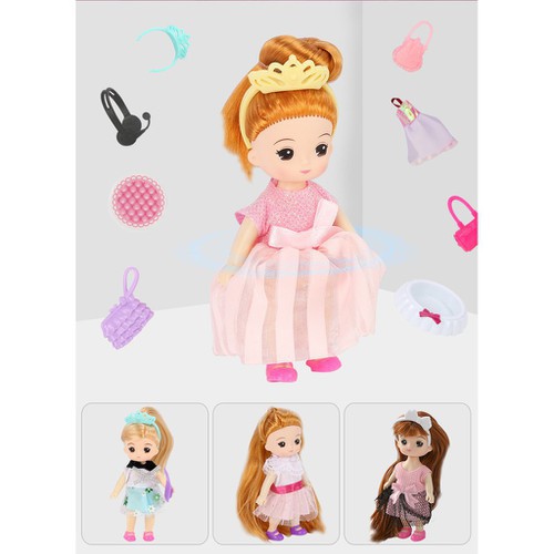 Ngôi nhà búp bê Barbie 2 tầng cho bé Mô hình búp bê đồ chơi Quà tặng sinh nhật cho bé gái - vt80cb