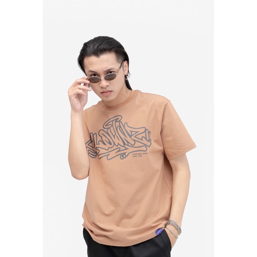 Áo thun tay lỡ local brand Clownz Graffiti Tag T-shirt chất cotton, form rộng unisex
