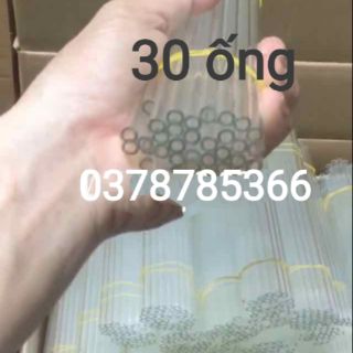 Ống thủy tinh thí nghiệm combo 30 trắg