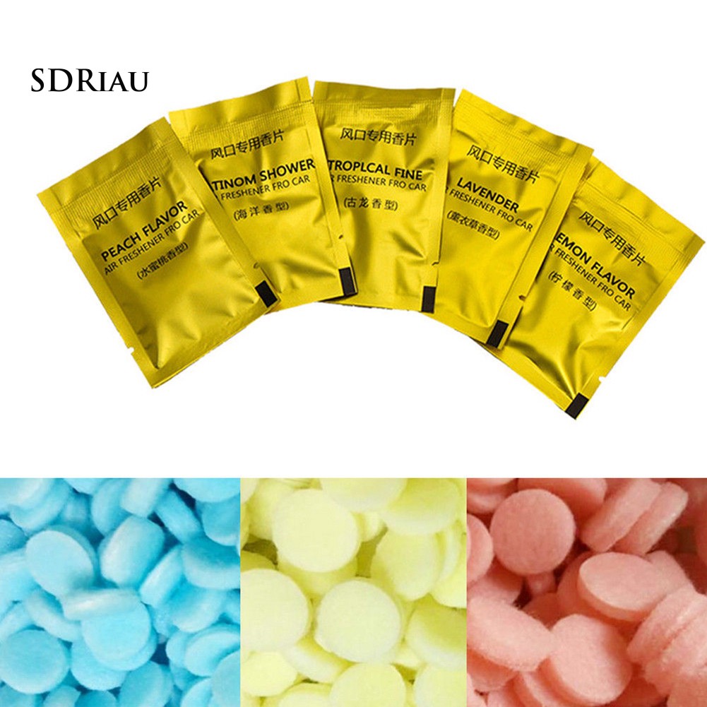 Bộ 10 gói nước hoa khô điều hòa không khí gắn lỗ thông gió làm mát không khí ô tô
