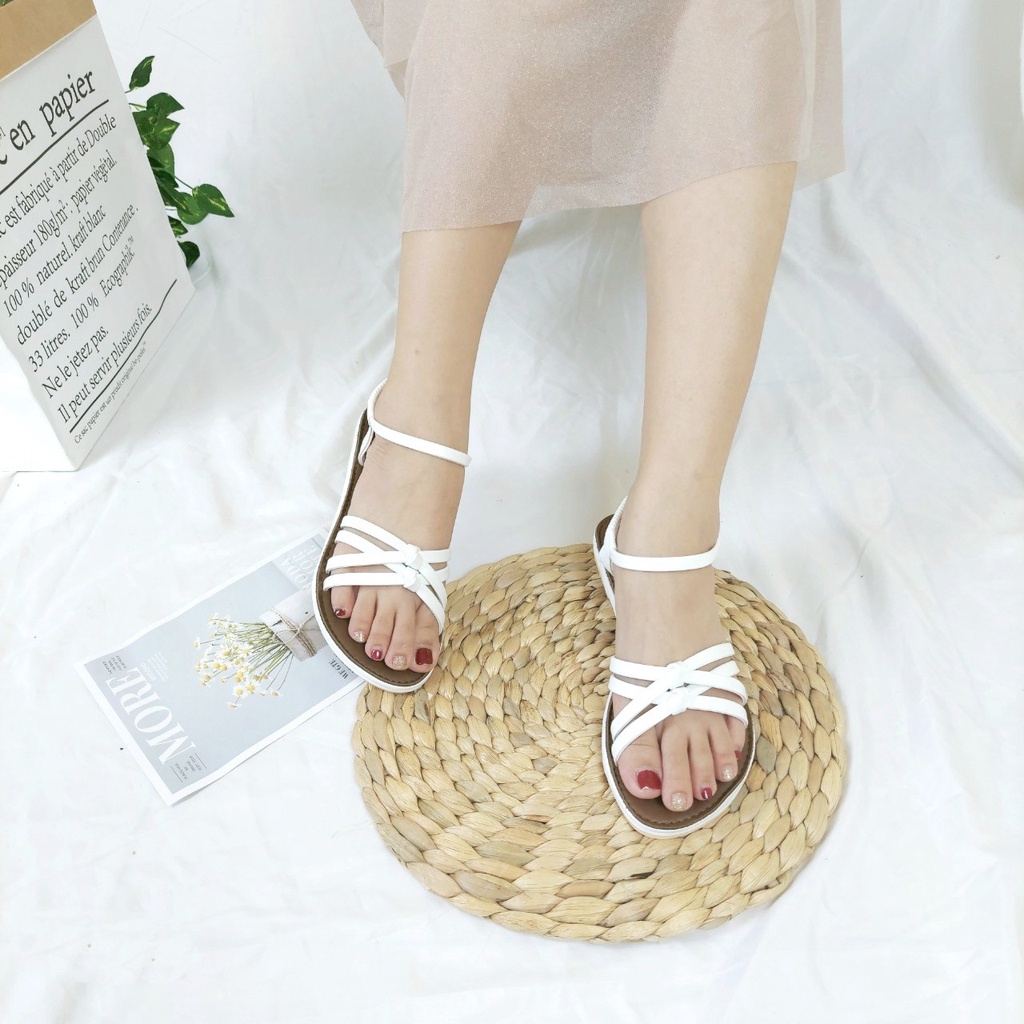 Sandal nữ đi học 𝑭𝑹𝑬𝑬𝑺𝑯𝑰𝑷 Giày sandal nữ đi học quai hậu, đế nhựa quai hậu - TB Sandal nu nut