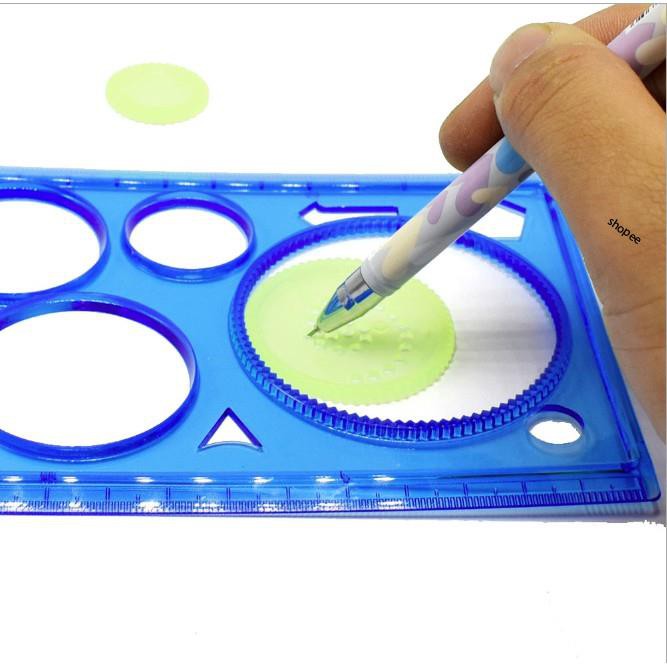 Bộ Thước Vẽ Họa Tiết Hoa Văn Sáng Tạo Spirograph Phát Triển Kỹ Năng