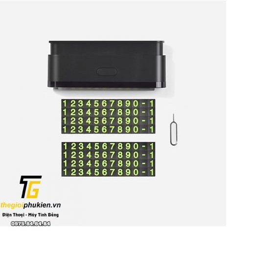 Hộp ghi số điện thoại chính hãng Hoco hỗ trợ khi đỗ xe gắn trên Taplo xe hơi