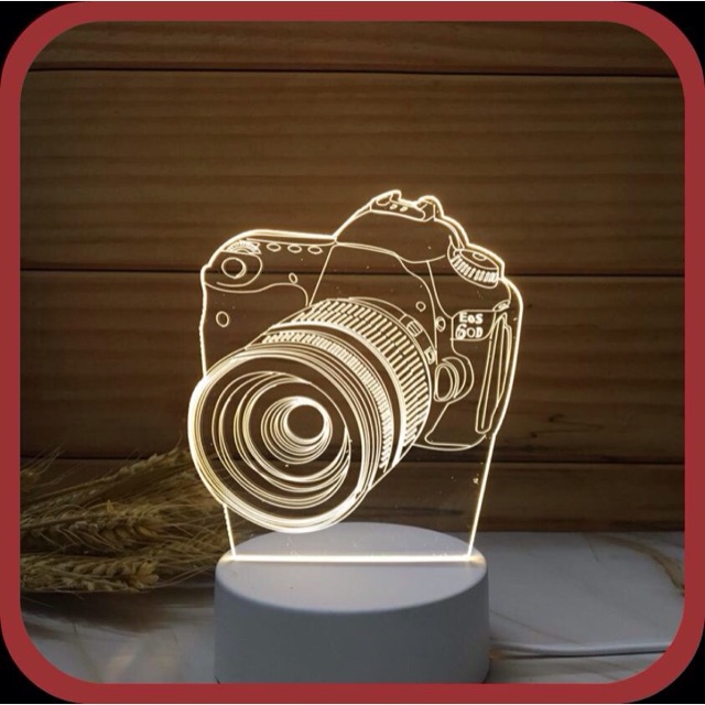 Đèn ngủ để bàn hình máy ảnh 3d - Đèn ngủ xinh độc giá rẻ - Quà tặng trang trí ý nghĩa