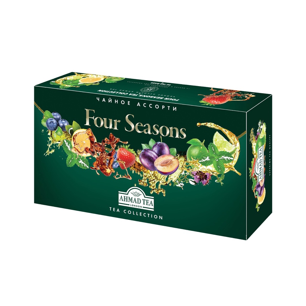 HỘP QUÀ - HỘP TRÀ AHMAD TEA FOUR SEASONS 15 VỊ, 90 GÓI