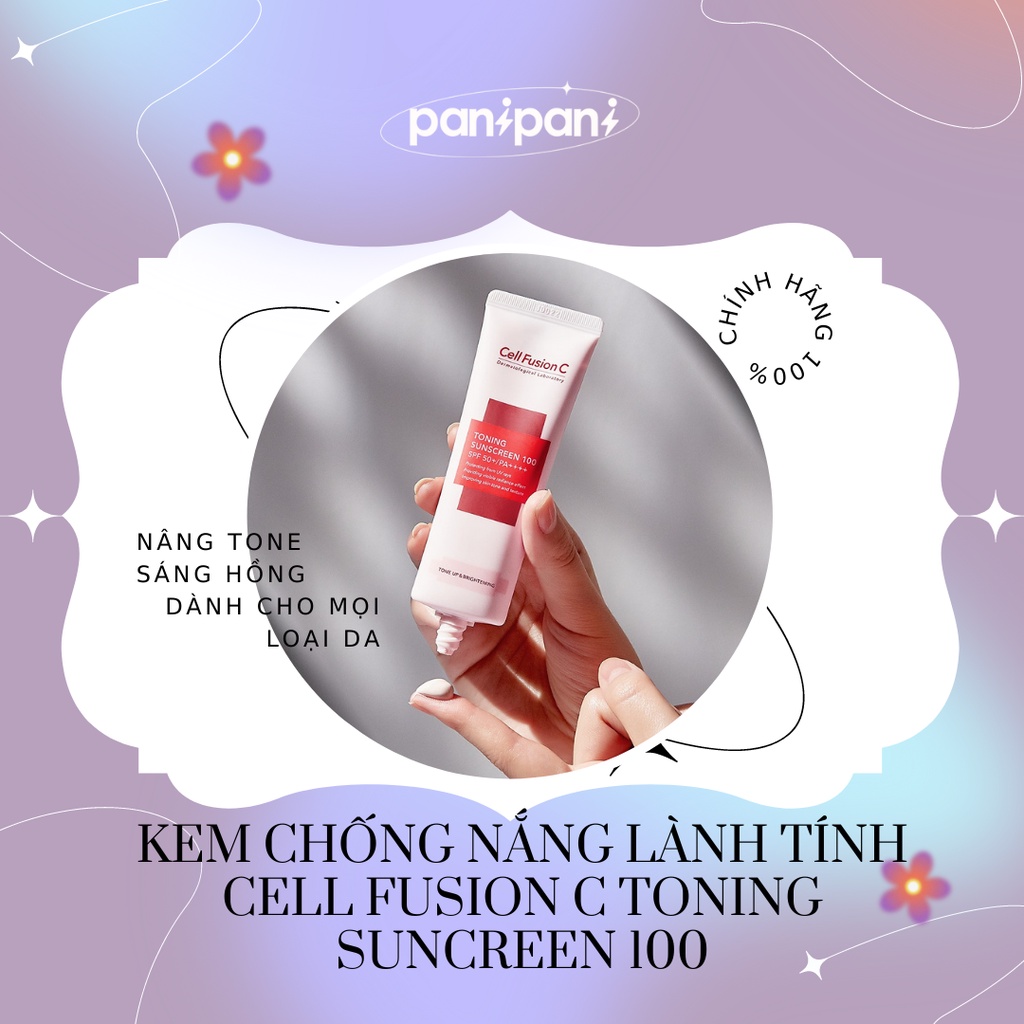 [100% AUTH] Kem Chống Nắng Cell Fusion C Toning Suncreen 100 SPF 50+++