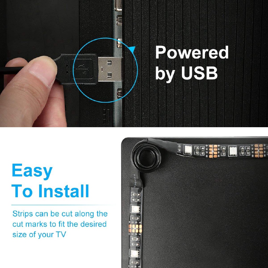 Cuộn Dây Đèn LED 1M 2M 3M 5M Màu Sắc RGB / 5V 2835 60SMD