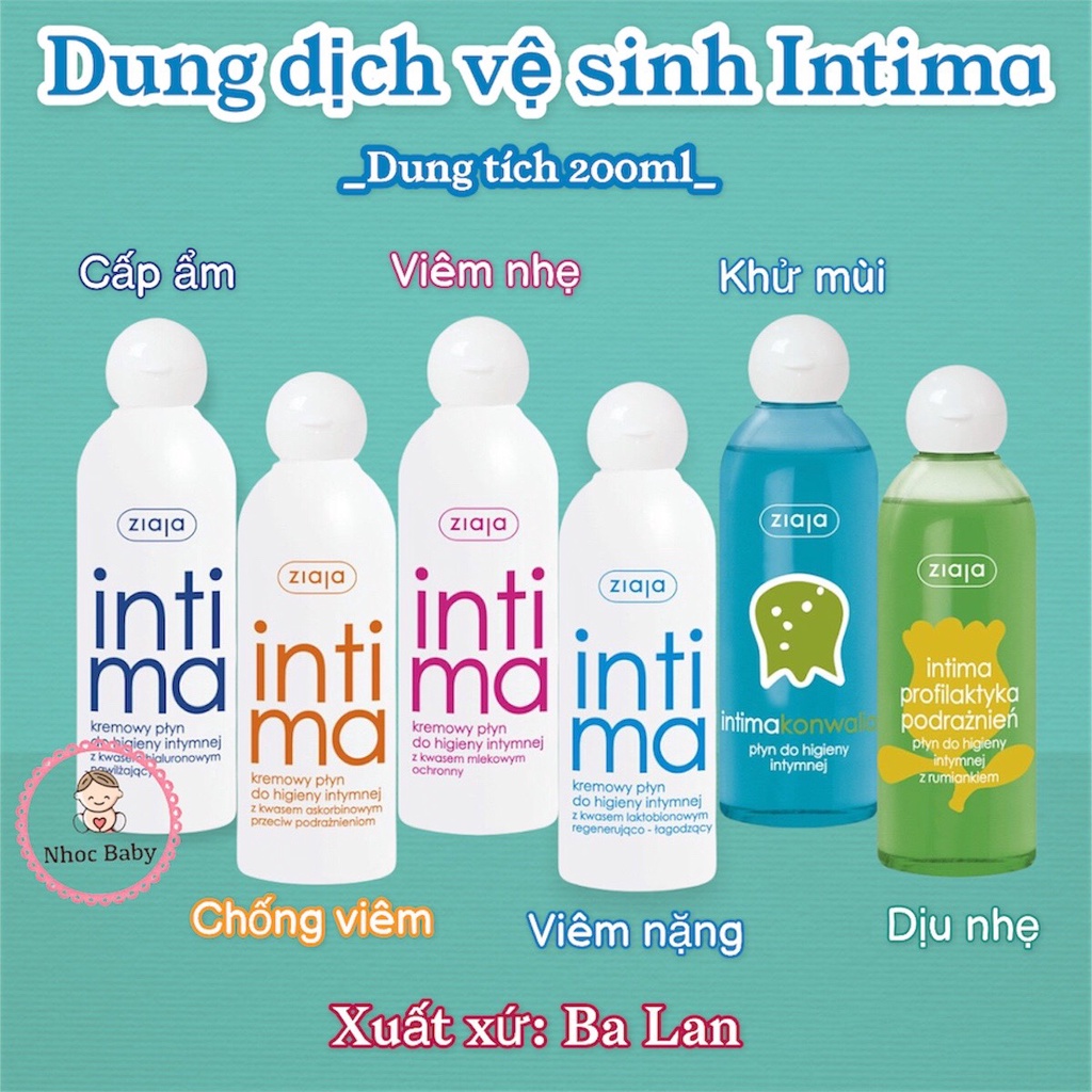 Dung dịch rửa vệ sinh dạng sữa Intima Ziaja 200ml