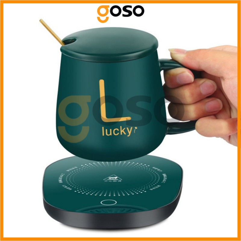 [GOSO] Bộ Cốc Hâm Nóng Đồ Uống Kèm Đế Điện Lucky