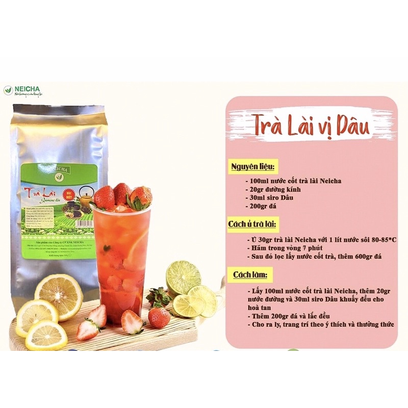 Trà Lài Neicha 500gr/ NGUYÊN LIỆU PHA TRÀ SỮA, TRÀ HOA QUẢ thơm ngon đặc biệt.