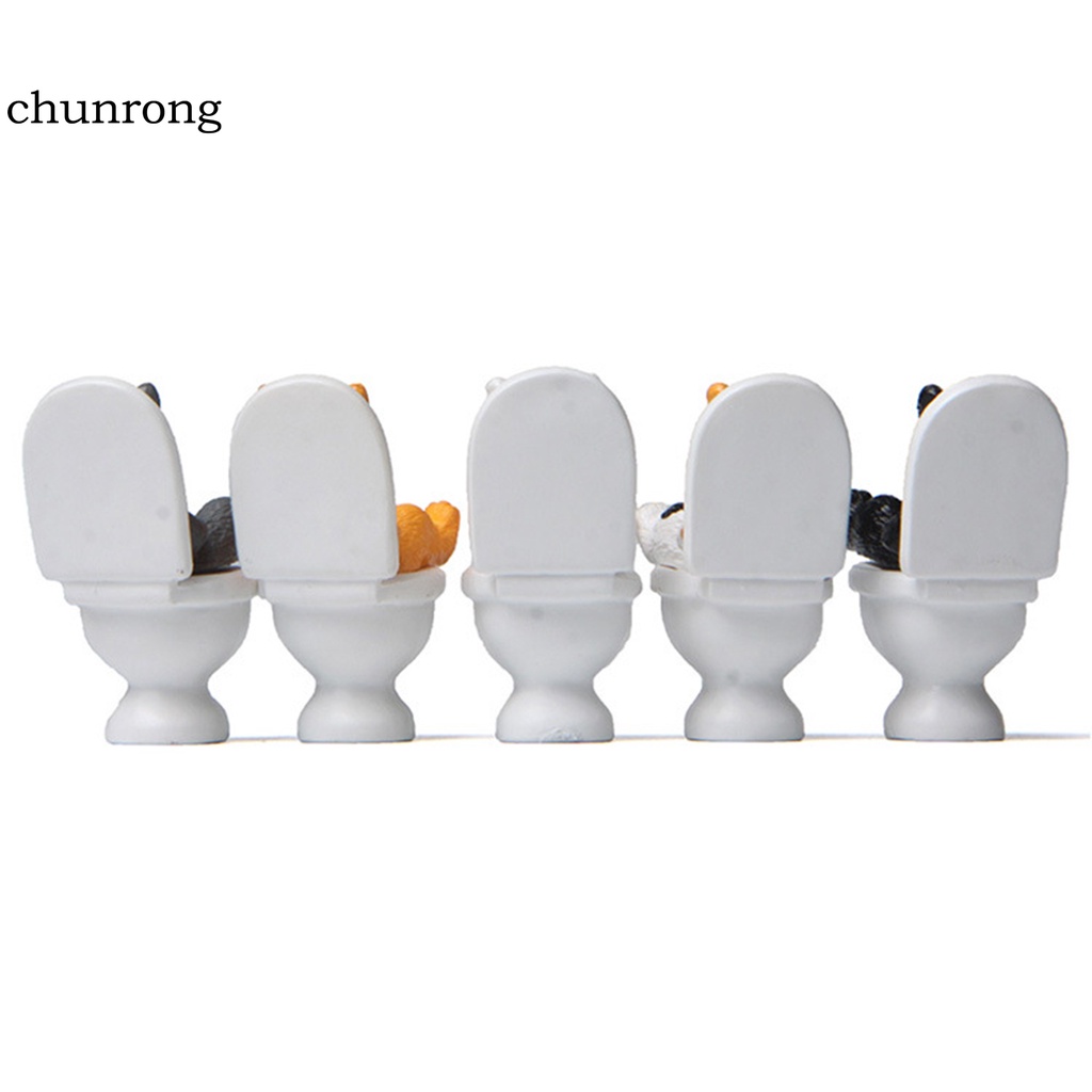 Mô hình chú mèo toilet mini ngộ nghĩnh vui nhộn cho bé