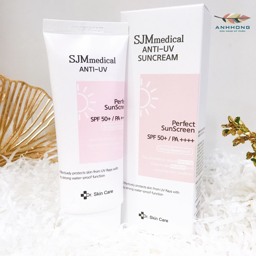 ( Mẫu Mới Hộp Nhám ) Kem Chống Nắng Chống Nước SJMmedical Anti-UV Sunscrean SJM medical
