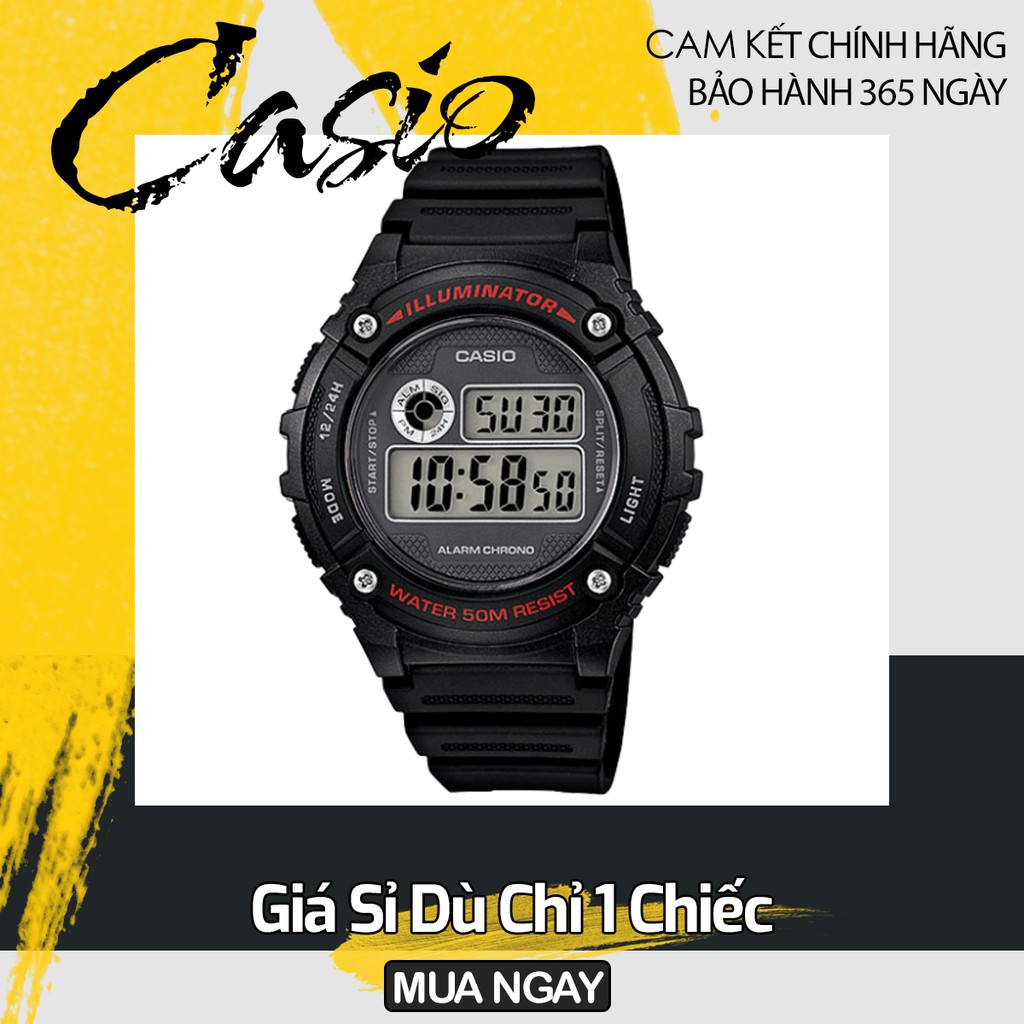 Đồng Hồ Đeo Tay Bé Trai Chính Hãng Casio W218H