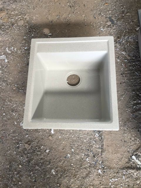 chậu rửa chén 1 hộc bằng đá nhân tao,chậu đá nhân tạo,KT 53x49x22cm | BigBuy360 - bigbuy360.vn