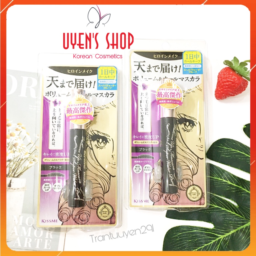 Chuốt Mi KISS ME Heroine Make Volume Up Mascara Super Waterproof 6g