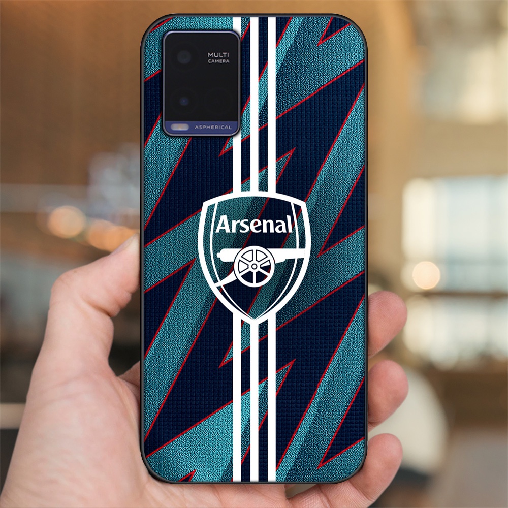 Ốp lưng Vivo Y21 viền đen in hình Arsenal FC