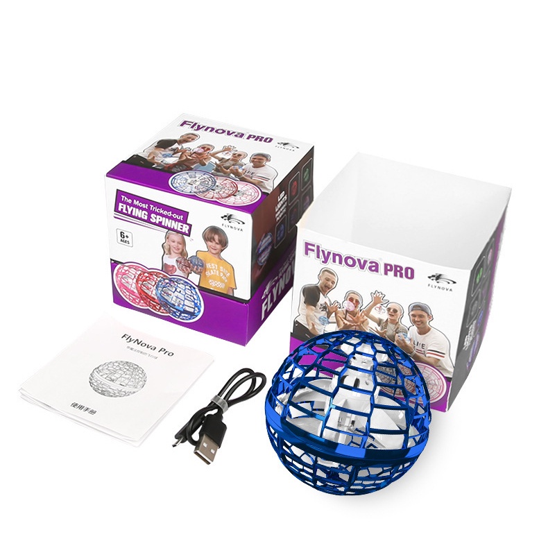 Quả cầu ma thuật boomerang bóng bay UFO có đèn nhấp nháy có điều khiển đồ chơi giải trí ngoài trời cho bé