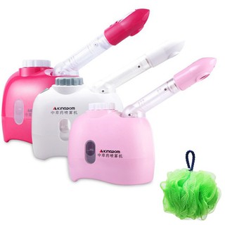 [ Hot sale ] FREESHIP-MÁY XÔNG HƠI MẶT XOAY 360 độ mini KINGDOM K33C + Tặng kèm bông tắm