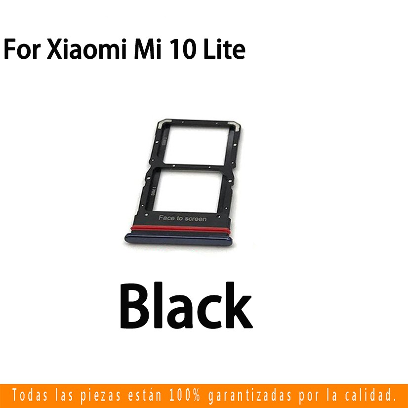 Dành Cho Xiaomi Mi10 Lite / Mi 10 / Mi10 Pro Khay Sim Cho Xiaomi Mi 10Lite Mi 10 Mi 10Pro Khe Cắm Thẻ Sim Giá Đỡ Thẻ Đầu Đọc Khe Cắm SD Adapter Thay Thế Một Phần