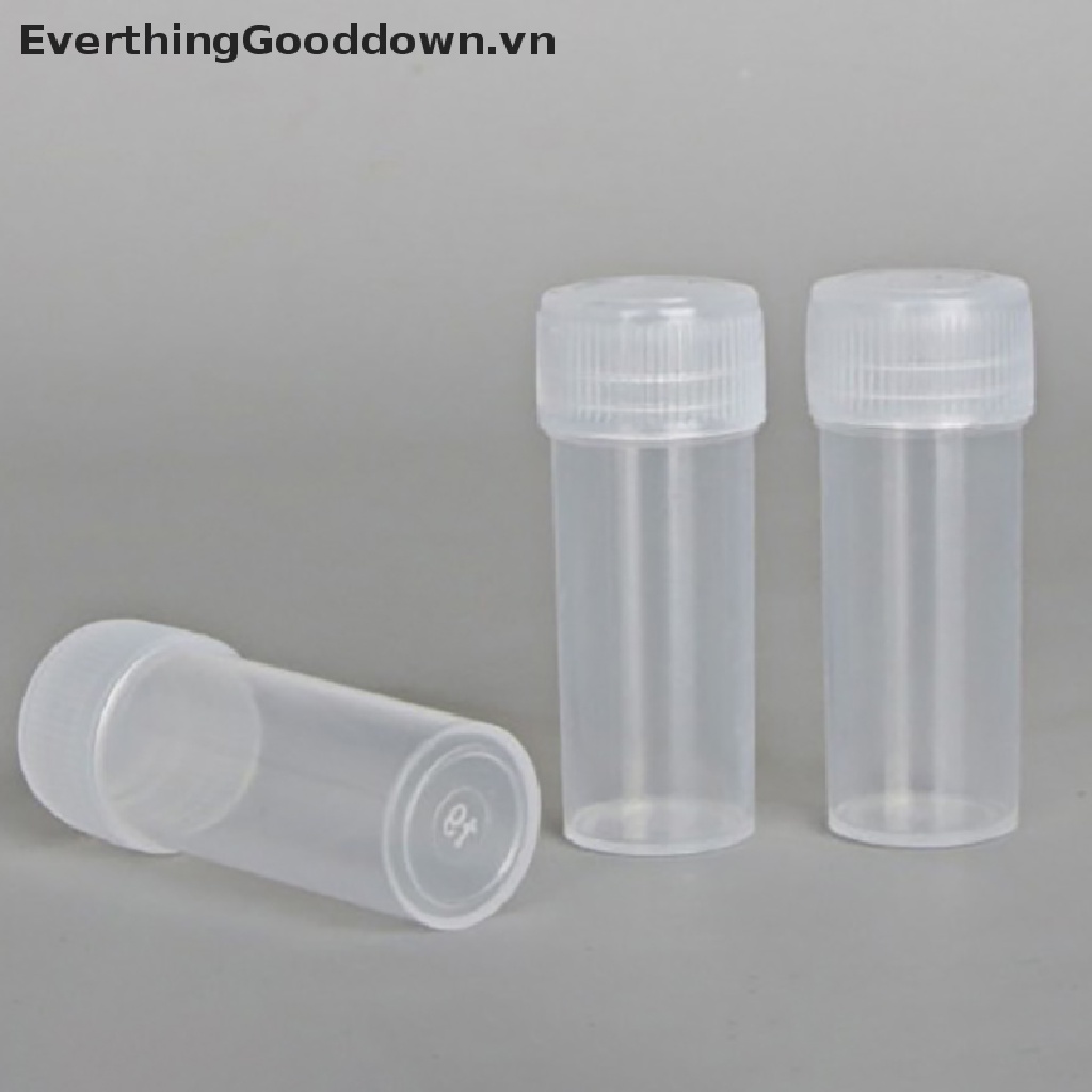 Everthinggooddown 20 Lọ Nhựa Đựng Thuốc 5ml