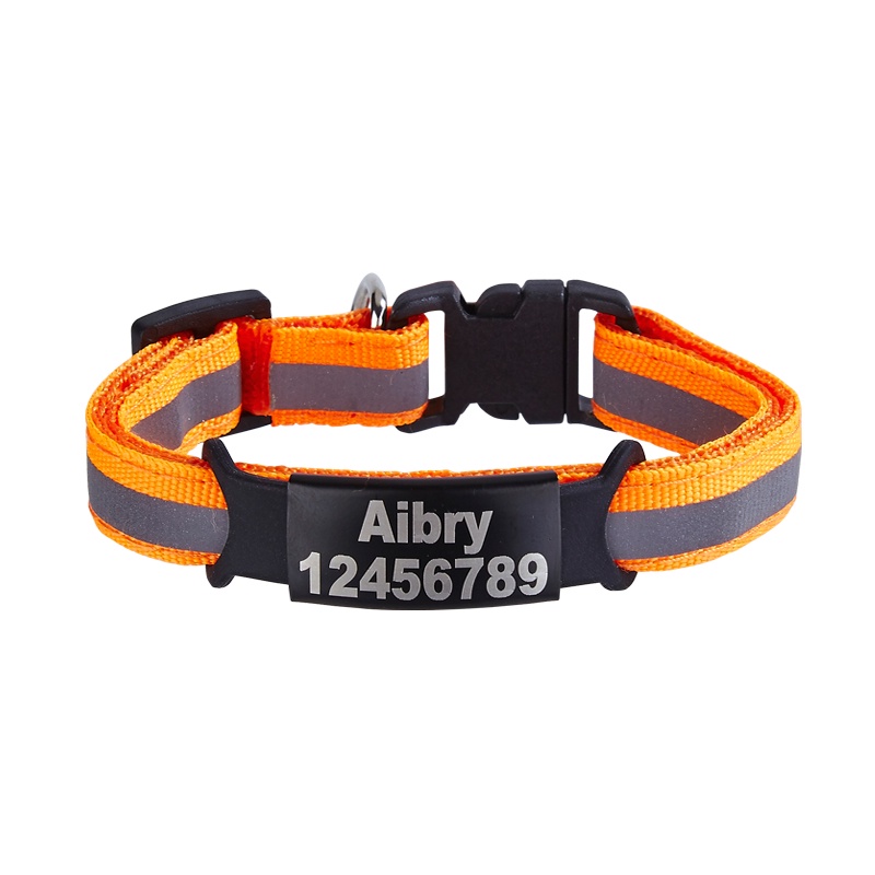 Vòng Cổ Nylon Tùy Chỉnh Gắn Chuông Hình Mèo Cá Tính An Toàn Cho Mèo Cưng