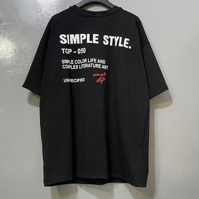 Áo thun cổ tròn tay lỡ unisex HOMIES in chữ Simple Style