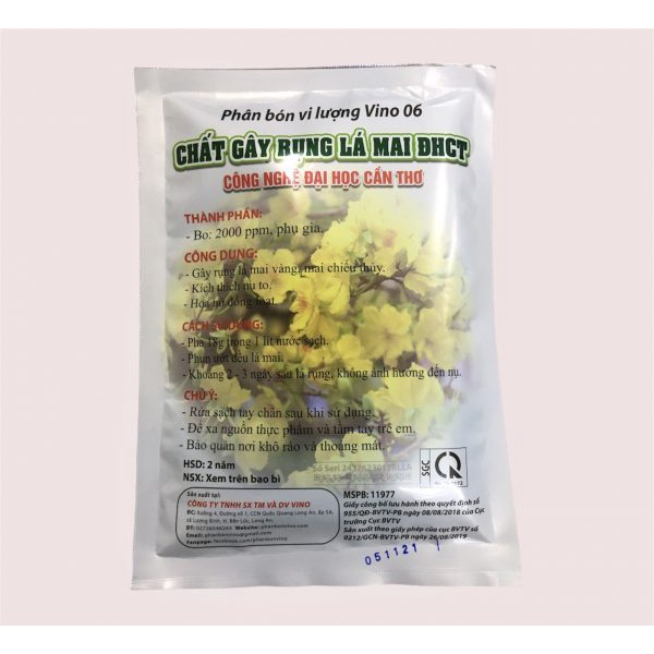 Phân Bón Làm Rụng Lá Mai, Kích Thích Nụ To, Hoa Nở Đồng Loạt Gói 180 Gram