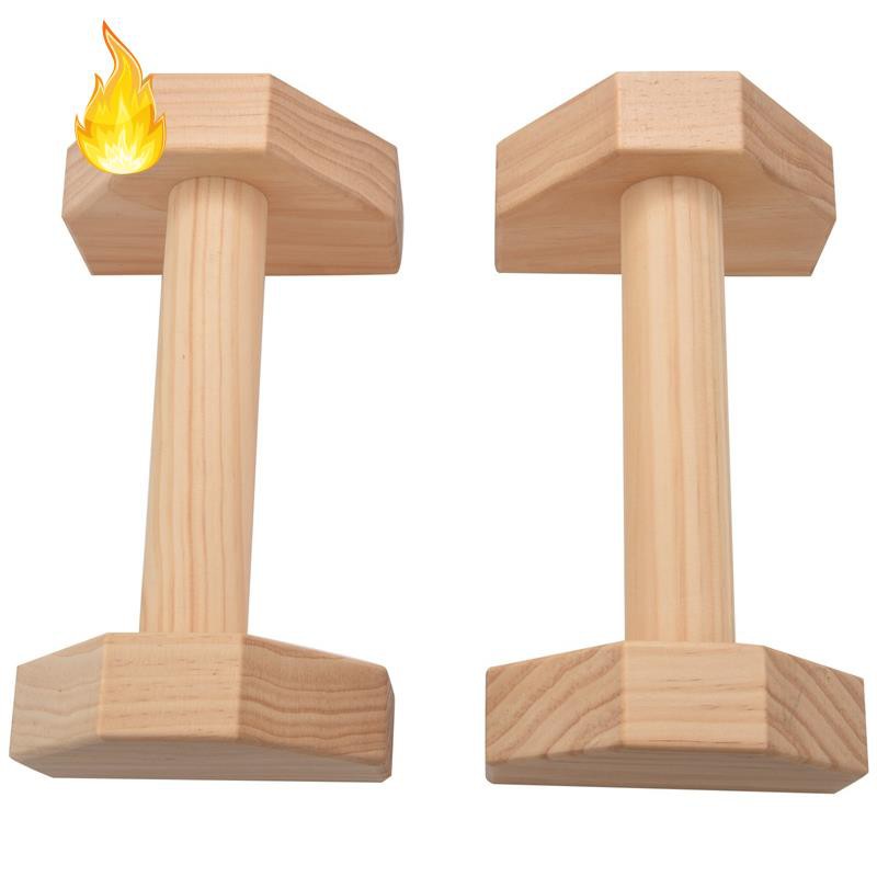 1 Cặp Thanh Gỗ Tập Thể Dục Đứng