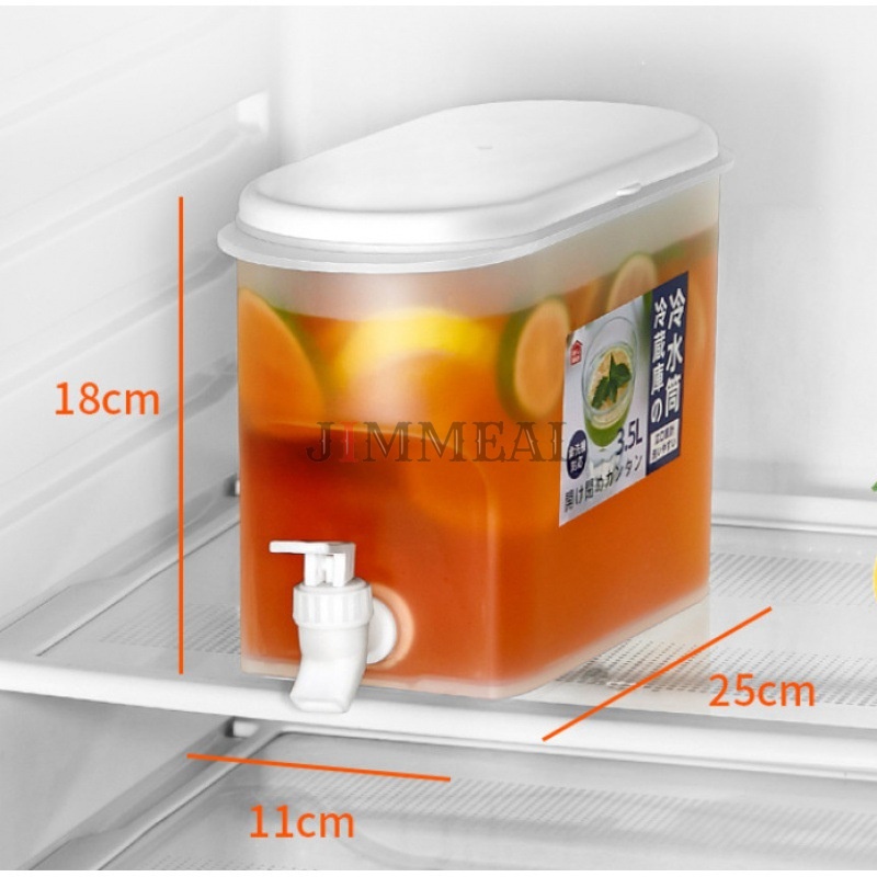 Bình Đựng Nước Tủ Lạnh, Bình Đựng Nước Có Vòi Để Tủ Lạnh 3.5L Nhựa PP Đa Năng