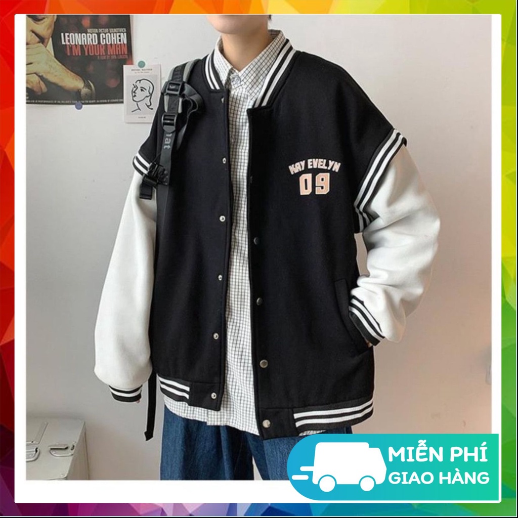 Áo khoác bomber Nữ Nam,Áo Sweater hoodie nam nữ from rộng unisex