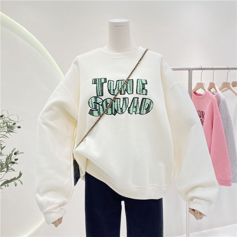 Áo Sweater Không Tay Dáng Rộng Thêu Chữ Thời Trang Xuân Thu 2022 Cho Nữ