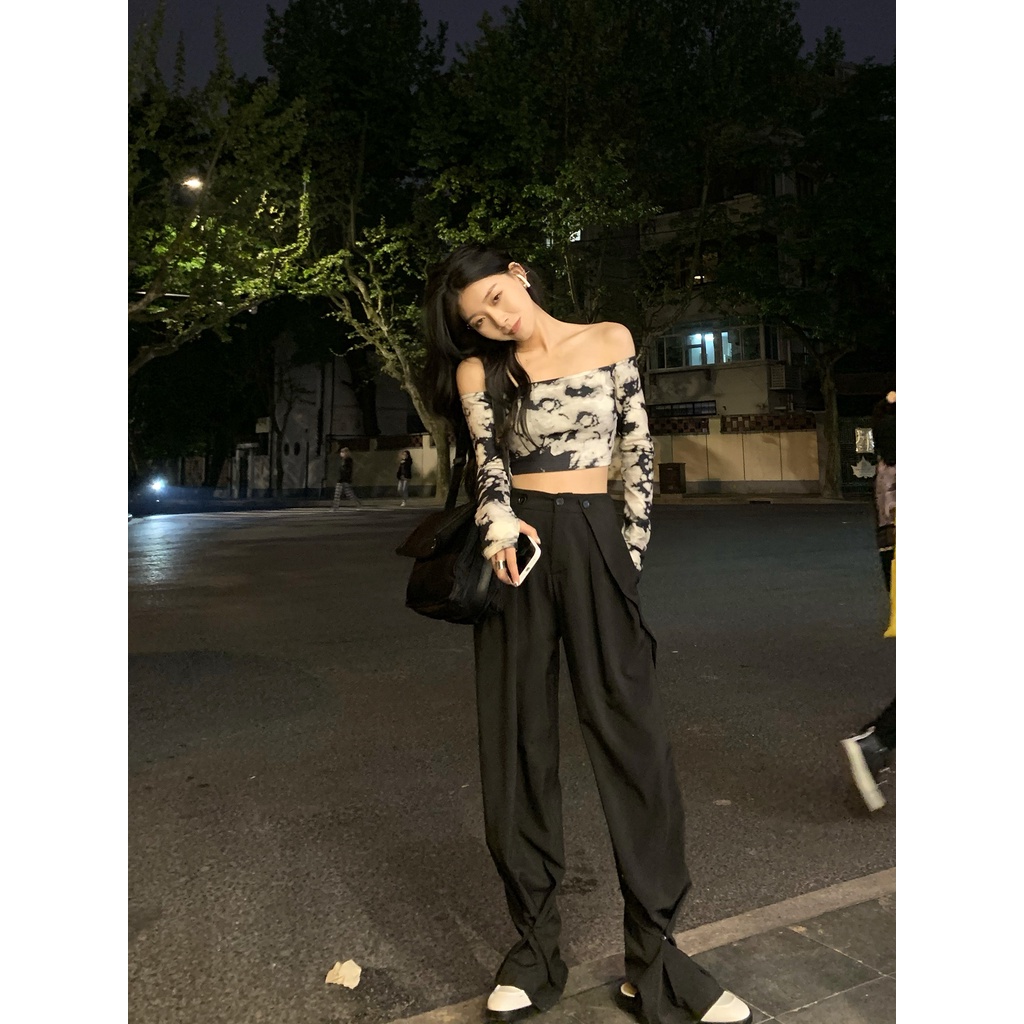 HUANG YOYO Áo ống không dây phong cách quyến rũ Hàn Quốc dành cho nữ