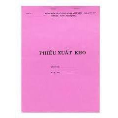 Phiếu Xuất Kho 1 Liên A4 (21 x 29,7cm)