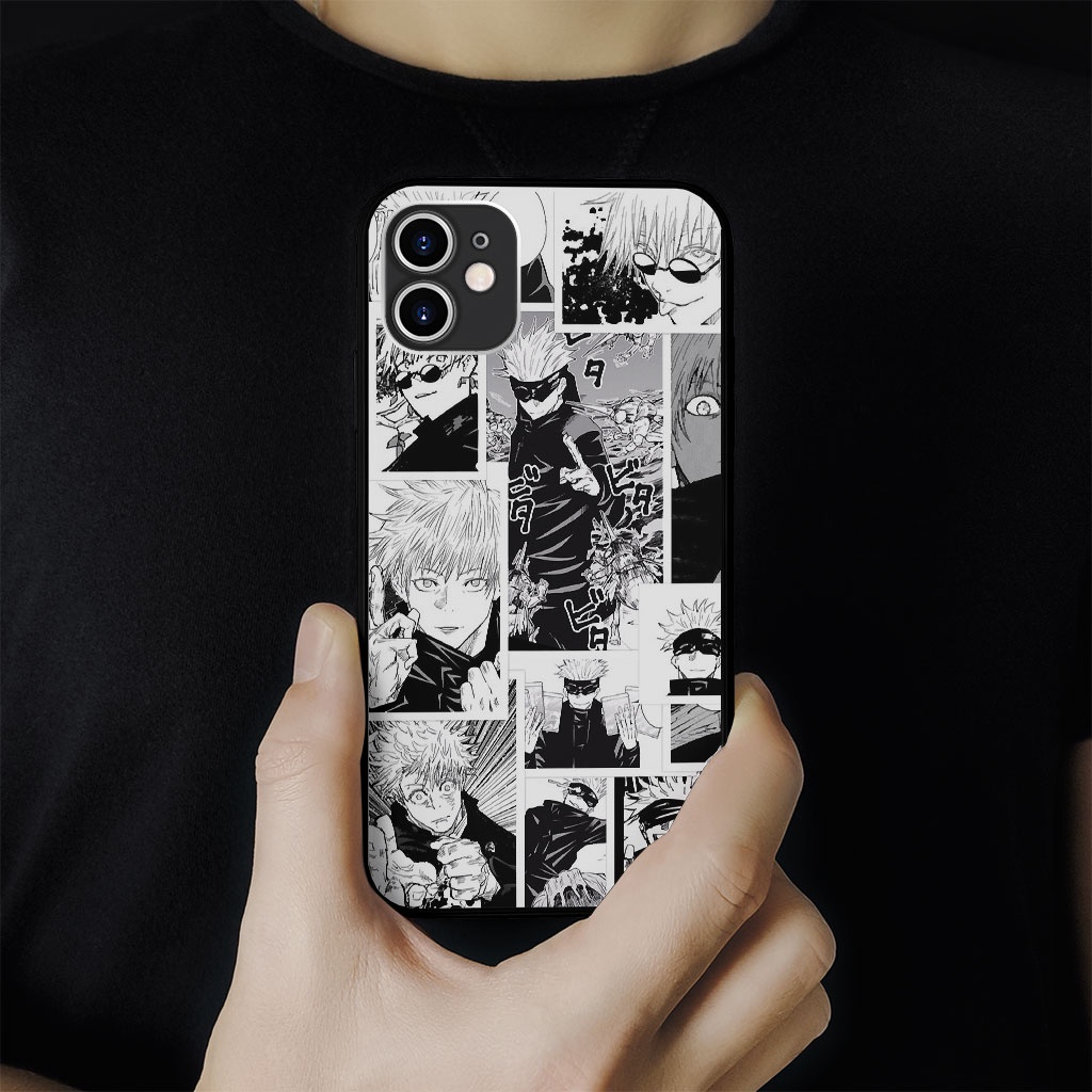 Ốp Lưng Gojo satoru collage hình vẽ truyện tranh cho Iphone 5 6 7 8 Plus 11 12 Pro Max X Xr PAP20210973