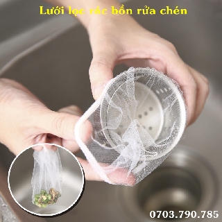 Combo 10-30-50-100 Túi Lưới Lọc Rác Bồn Rửa Chén