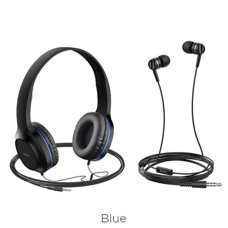 Tai nghe chụp tai có míc cho điện thoại và máy tính Hoco W24 chính hãng - Headphone