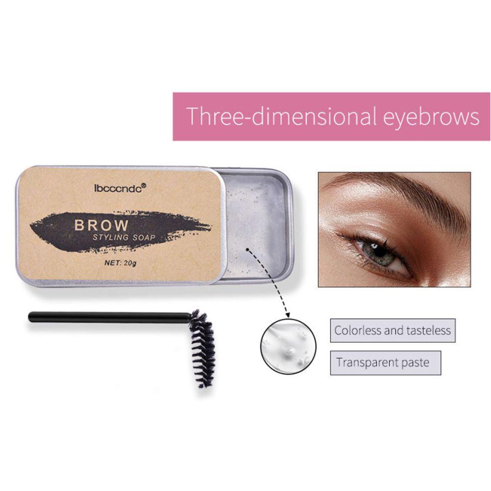 Xà Phòng Tạo Kiểu Lông Mày 3D Tự Nhiên Lâu Trôi Kèm Cọ Tiện Dụng