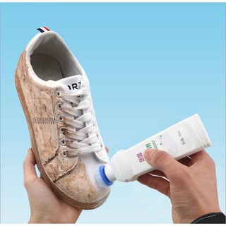 Chai Nước Vệ Sinh Giày 100ml Đầu Cọ Lau Sạch Đánh Bay Vết Bẩn Trên Giày Mà Không Cần Giặt. Nước Lau Rửa Giày
