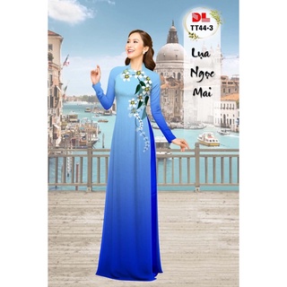 Vải áo dài in 3D 4035