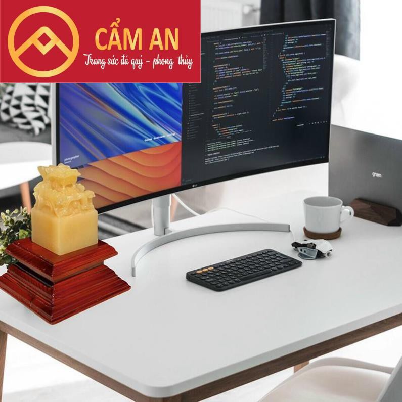 ẤN RỒNG NGỌC HOÀNG LONG - ĐÁ TỰ NHIÊN - TRẤN KHÍ VỮNG UY - PHONG THỦY CẨM AN