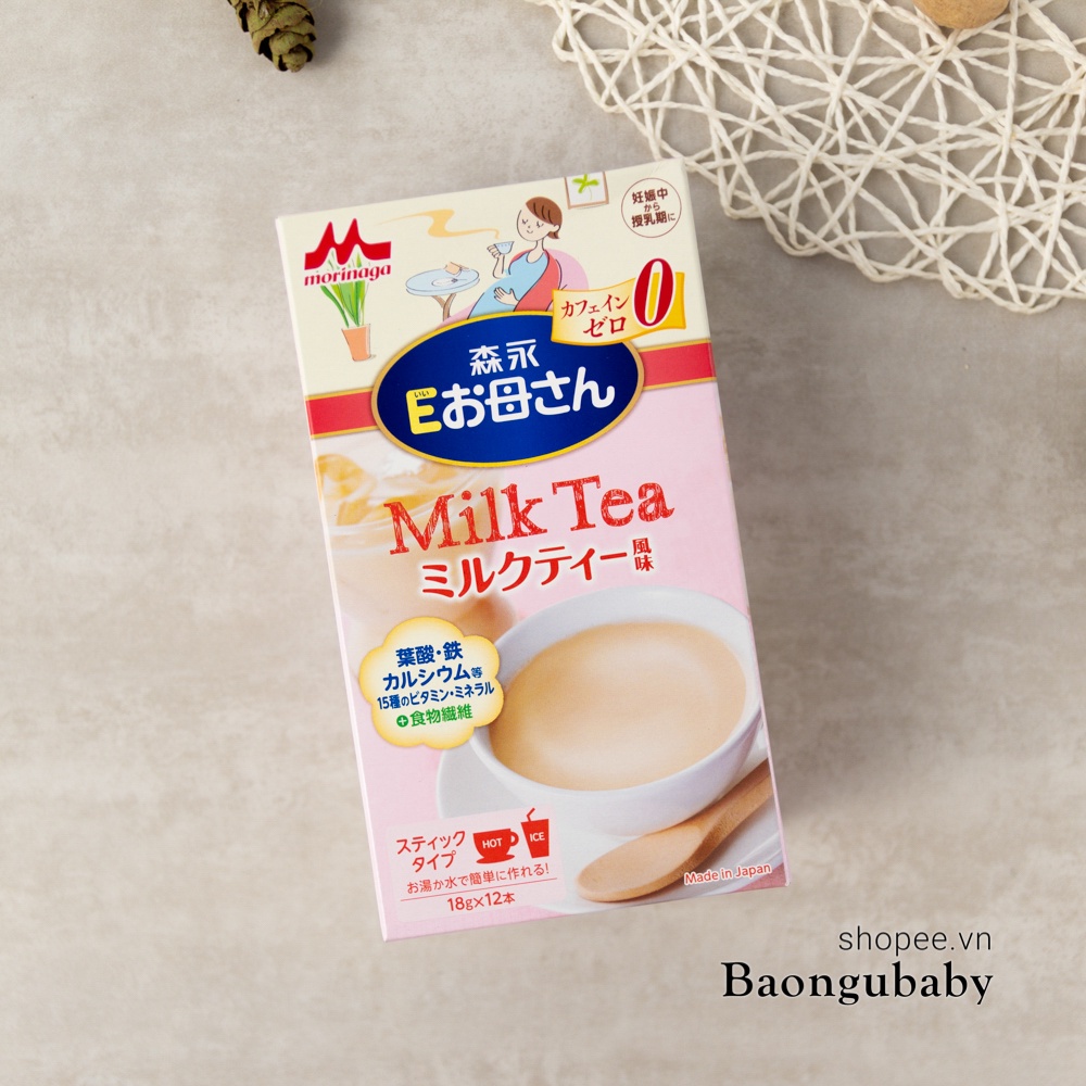 Morinaga sữa bầu Nhật Bản 3 vị matcha trà sữa cafe bổ sung dinh dưỡng cho mẹ tách lẻ và nguyên hộp