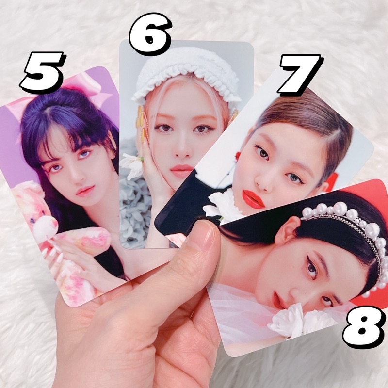 Ảnh photocard Jennie Rosé Lisa Jisoo card BLACKPINK chính hãng